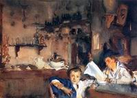 (image for) Handmade Oil painting for home canvas, oil painting framed canvas for living room John Singer Sargenti's art Venetian Interior (